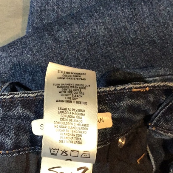 sac306🧵Seven7 High Rise Slim Straight Jeans w/ 28" Inseam Denim Jeans - Picture 6 of 7